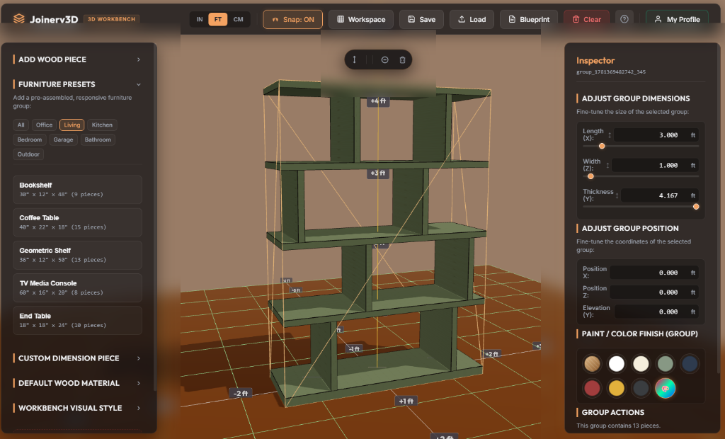 3D Geometric Shelf Model