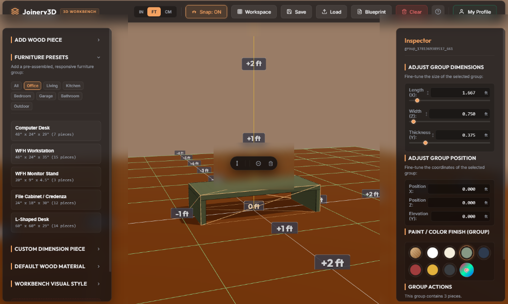 3D Monitor Stand Model